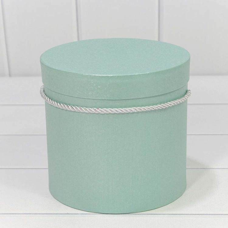 720112/25 Коробки Цилиндр Набор 1/3 18*17 Перламутр Зеленовато-голубой 1/12