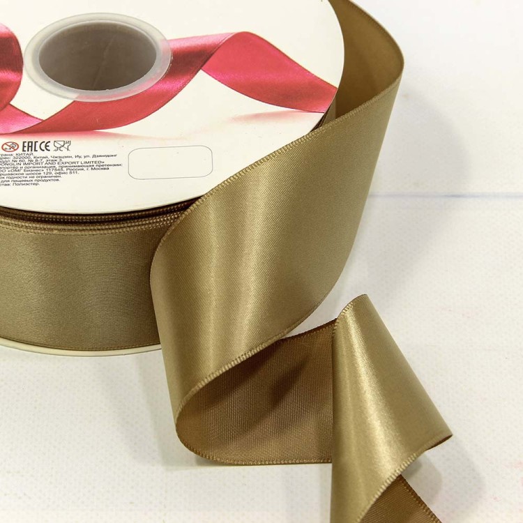 556-50/837 Лента Атласная Полиэстер класс А 5см*100ярд Хаки 1/7 1/28