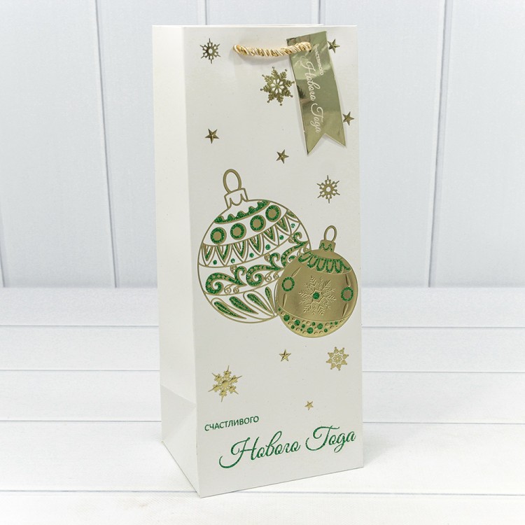 300434M Пакет подарочный "Новый год" (микс 434) 14*35*11 210г 1/20 1/240