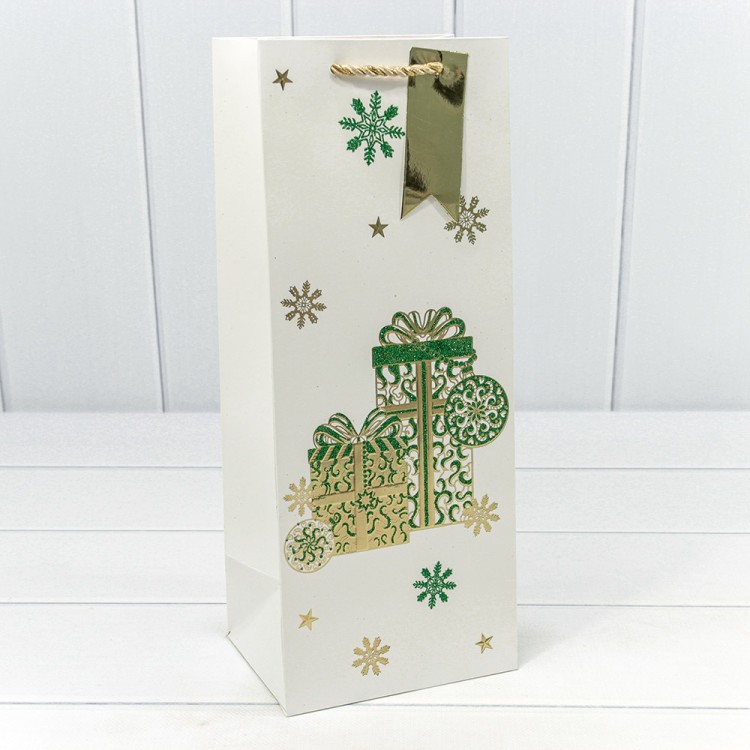 300434M Пакет подарочный "Новый год" (микс 434) 14*35*11 210г 1/20 1/240