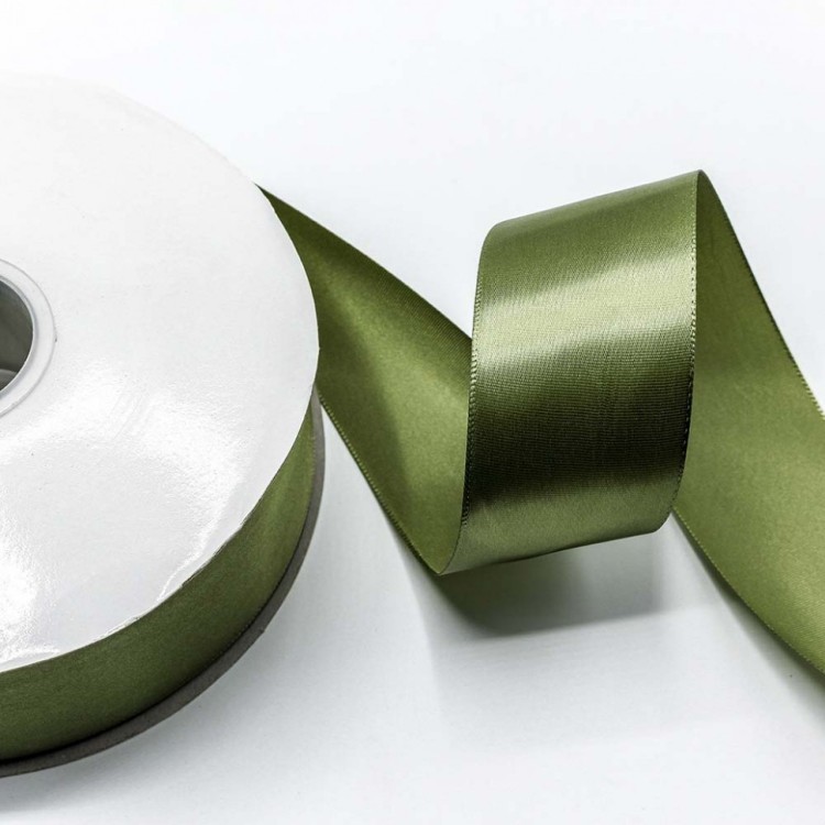 556-50/563 Лента атласная полиэстер 5 см *100 ярдов оливковый 1/7 1/28