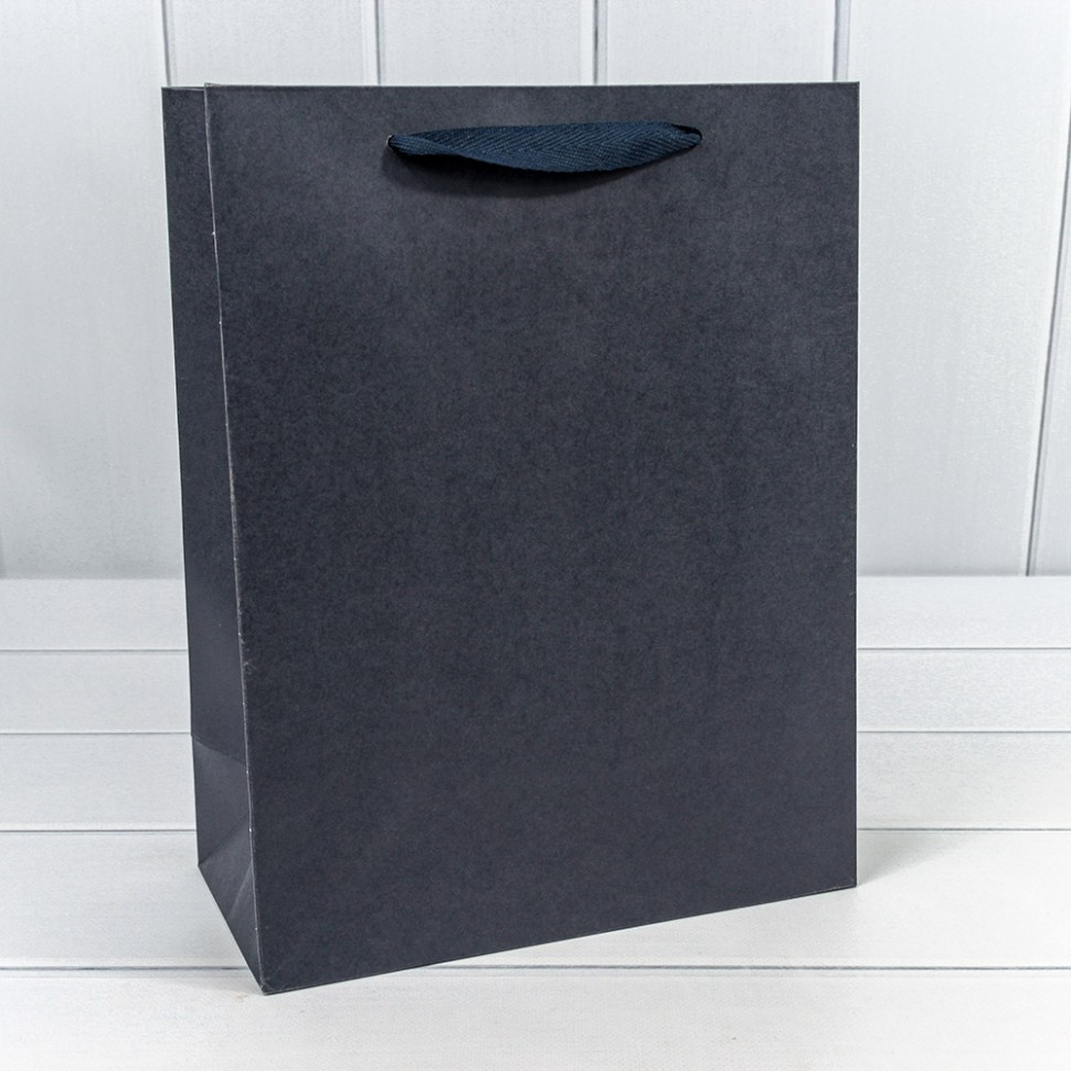 000187C Пакет подарочный  Крафт 25,5*33*12,5 Синий  230Г 1/20 1/240