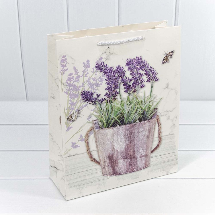 000189C Пакет подарочный "Лаванда" (микс 189) 26*32*10 210г 1/20 1/240