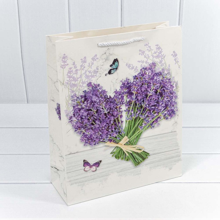 000189C Пакет подарочный "Лаванда" (микс 189) 26*32*10 210г 1/20 1/240