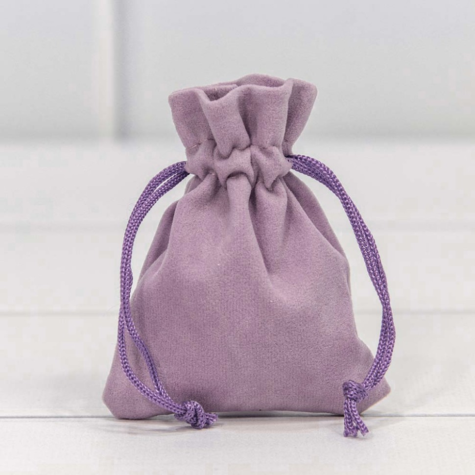 000811J/6 Мешочки бархатные 7*9 Светло-сиреневый 1/50 1/3000 