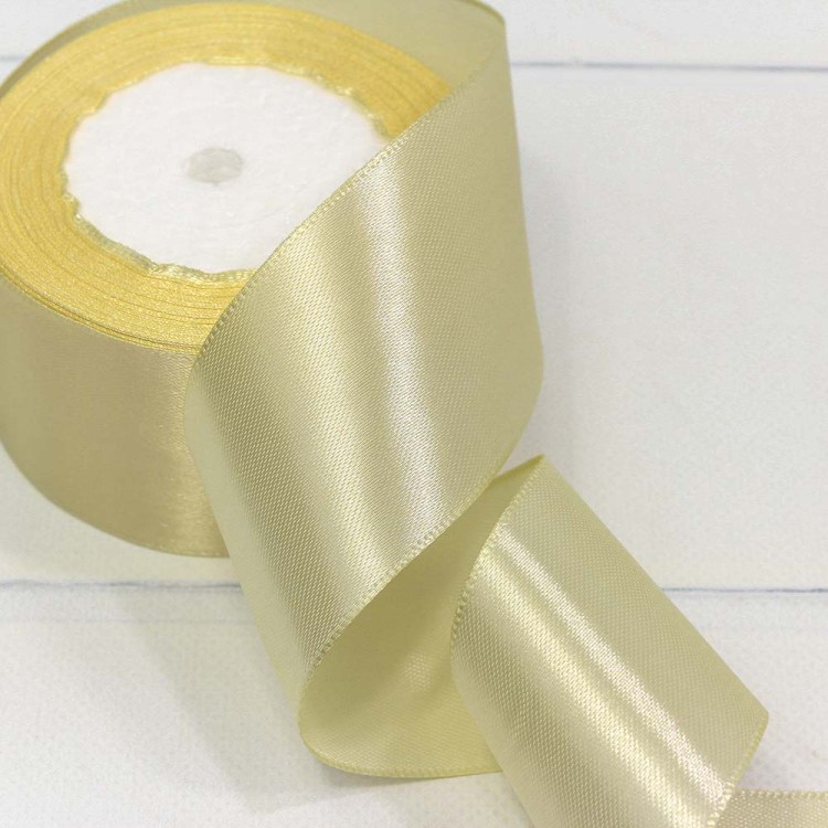 562-50/64 Лента Атласная Сатин 5см*25ярд Шампань 1/4 1/160