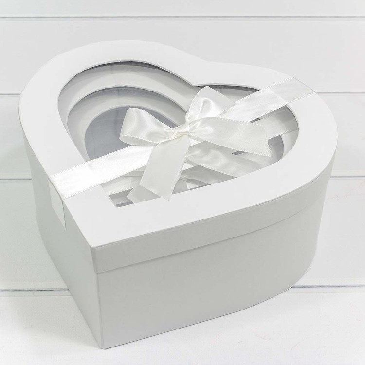 720742/3 Набор коробок "Сердце" 1/3 25,8*24,5*12 Белый 1/12