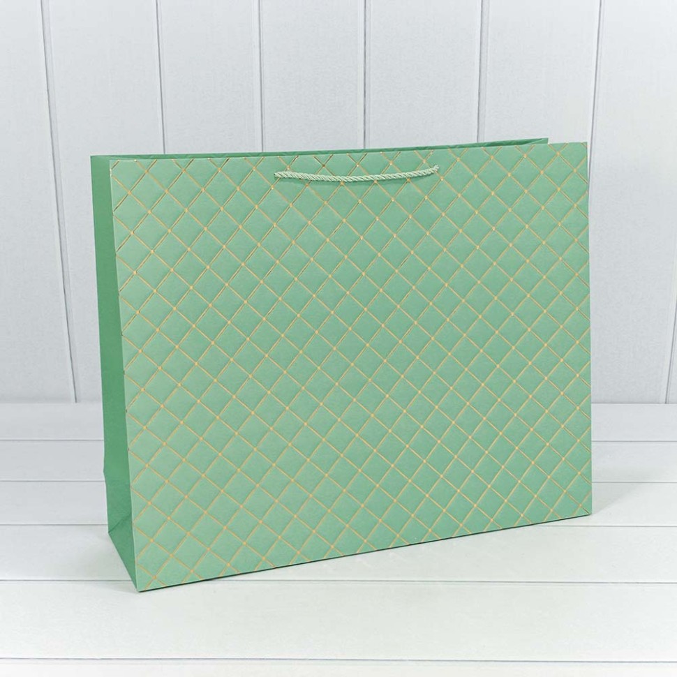 000391TA/10 Пакет подарочный "Ромб" Зелёный 50*40*15 210г 1/20 1/80 000391TA/10 Пакет подарочный "Ромб" Зелёный 50*40*15 210г 1/20 1/80