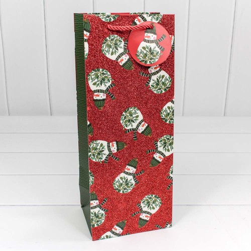 300320M Пакет подарочный с блеском "Новый год" (микс) 14*35*11 1/20 1/240