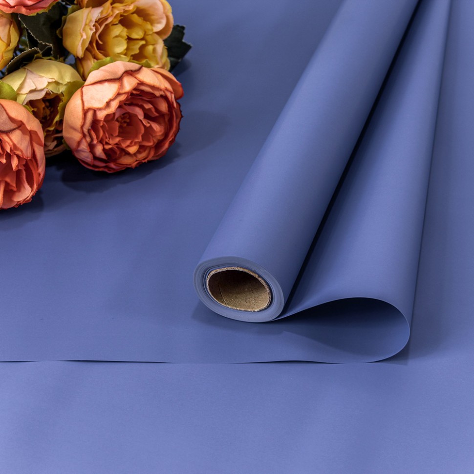 1738/6091 Плёнка для упаковки 0,7*10м 65мкм Синий 1/30