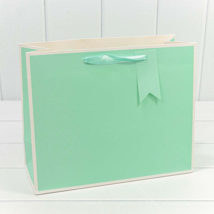 000169CA Пакет подарочный Однотонный в рамке (микс) 32*26*13 210г 1/20 1/240