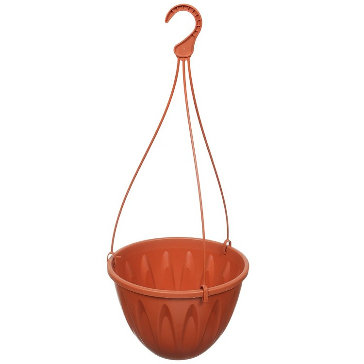 М3115 Кашпо АЛИЦИЯ подвесное D220мм с поддоном Терракотовый