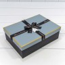 72091308/3 Коробки Прямоугольные Набор 1/3 29*21*9,5 с бантом Голубой/Чёрный 1/12 72091308/3 Коробки Прямоугольные Набор 1/3 29*21*9,5 с бантом Голубой/Чёрный 1/12
