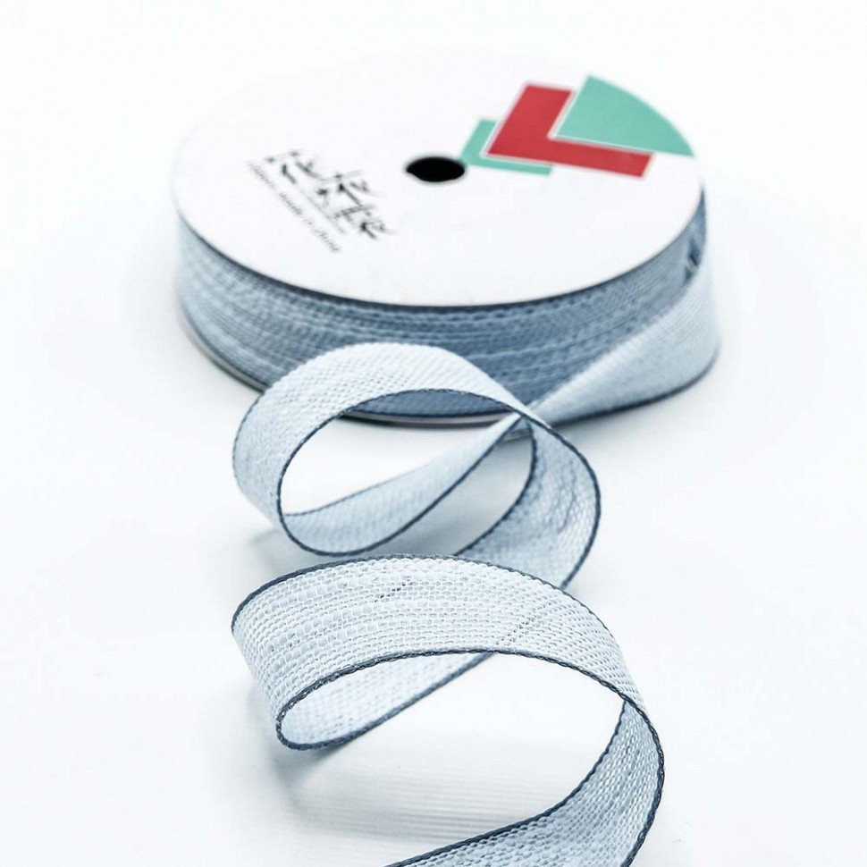 537-25/3 Лента декоративная (полиэстер) с каймой 2,5 см*20 ярдов голубой 1/8 1/192 537-25/3 Лента декоративная (полиэстер) с каймой 2,5 см*20 ярдов голубой 1/8 1/192