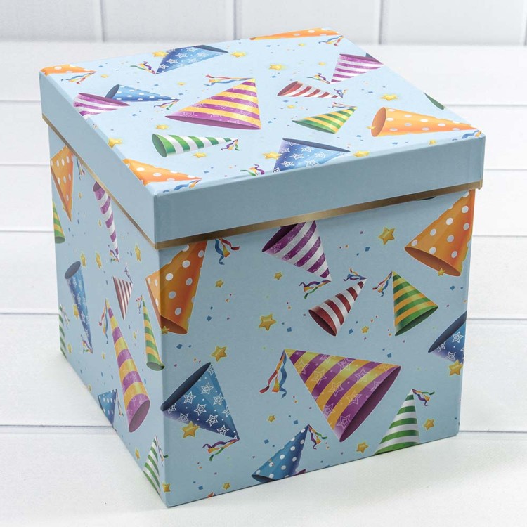 7202810/2 Коробки Куб Набор 1/3 20,5*20,5*21 Голубой 1/12