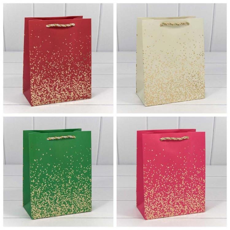 300368E Пакет подарочный "Золотые вкрапления" (микс) 18*23*10 230г 1/20 1/360