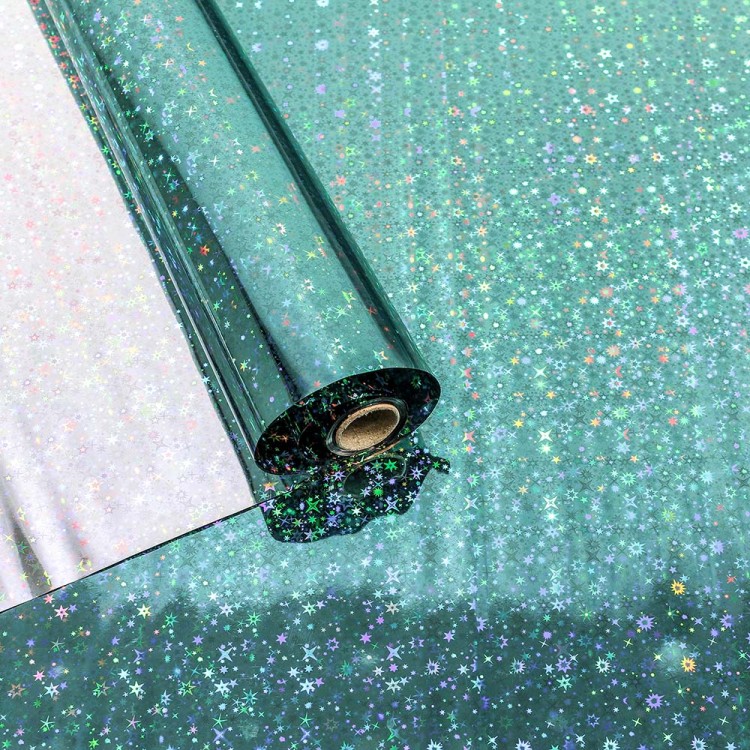 00070810-8 Плёнка 0,7*8,1м Голография 40мкм Лазурно-синий 1/10 1/60