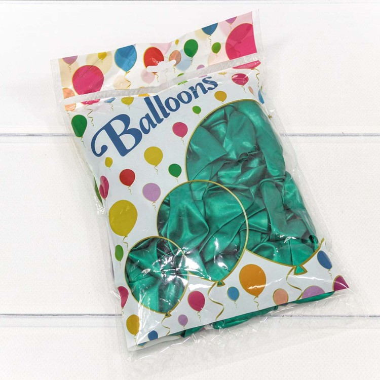 12600/3 Шарики воздушные из латекса "Металлик" 5"/13см (100 шт.) 1г Мятный 1/100