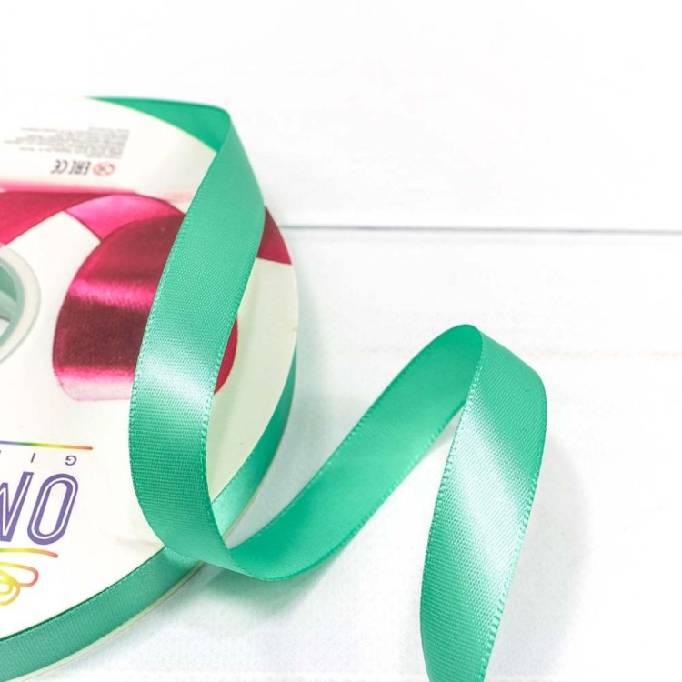 556-15/323 Лента Атласная Полиэстер класс А 1,5см*100ярд Мятный 1/18 1/72