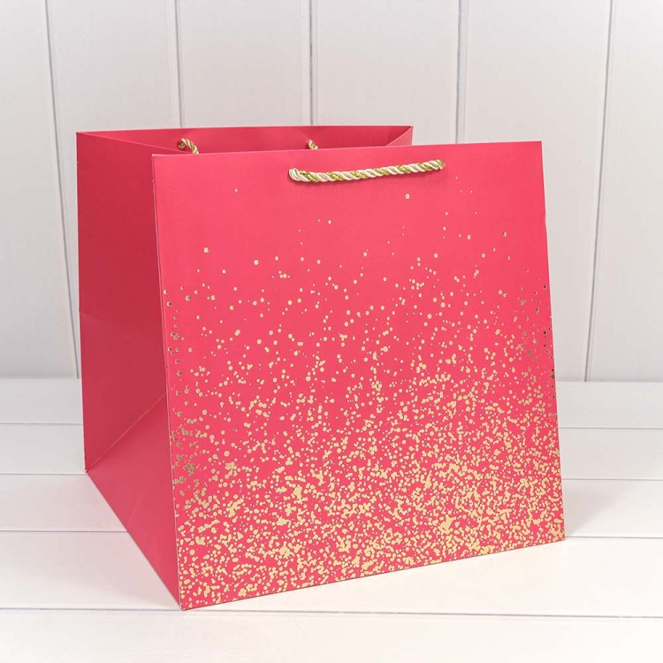 300368LL Пакет подарочный "Золотые вкрапления" (микс) 30*30*30 230г 1/20 1/80