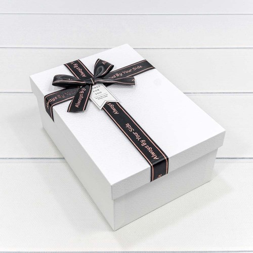 721914/1 Коробки Прямоугольные Набор 1/3 22,5*16*9,5 с бантом Белый 1/20