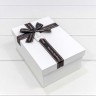 721914/1 Коробки Прямоугольные Набор 1/3 22,5*16*9,5 с бантом Белый 1/20