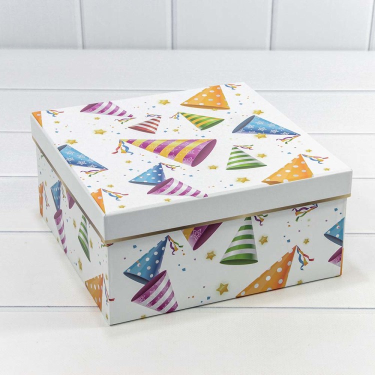 7206010/1 Коробки Квадратные Набор 1/3 25*25*12 Белый 1/16