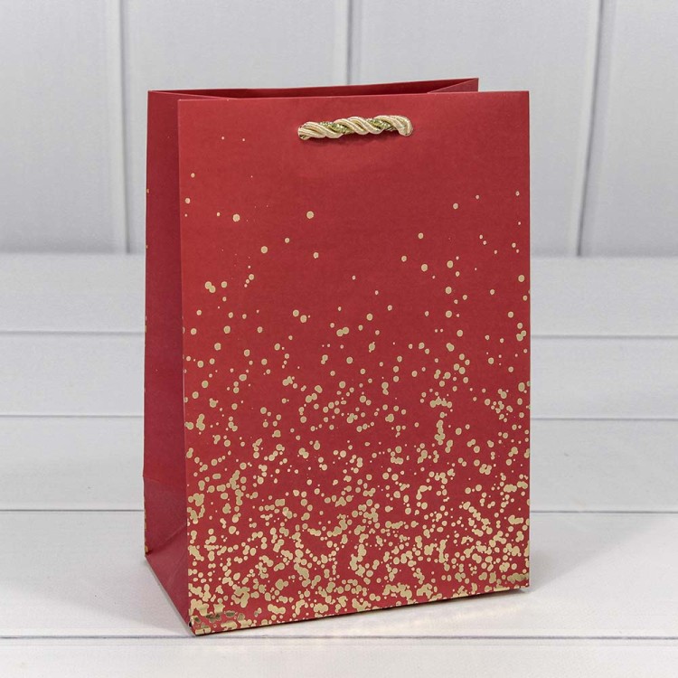 300368G Пакет подарочный "Золотые вкрапления" (микс) 14*20*8 230г 1/20 1/480