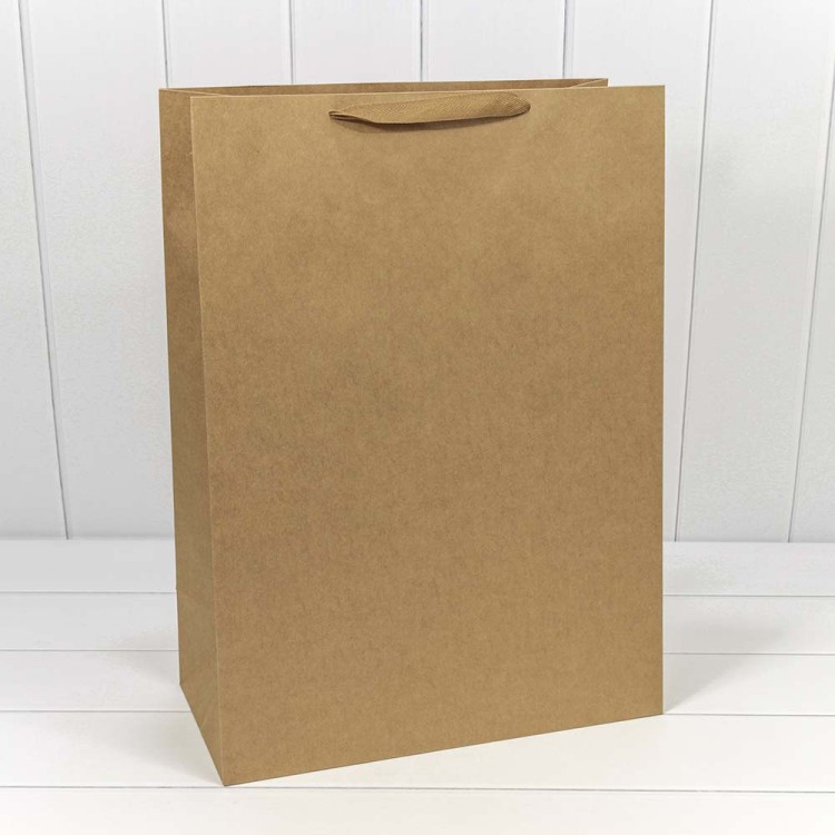 000222T Пакет подарочный Крафт 40*55*20 170г 1/20 1/80