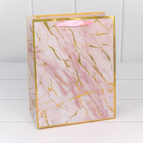 000397E Пакет подарочный "Мрамор" (микс) 18*23*10 210г 1/20 1/420