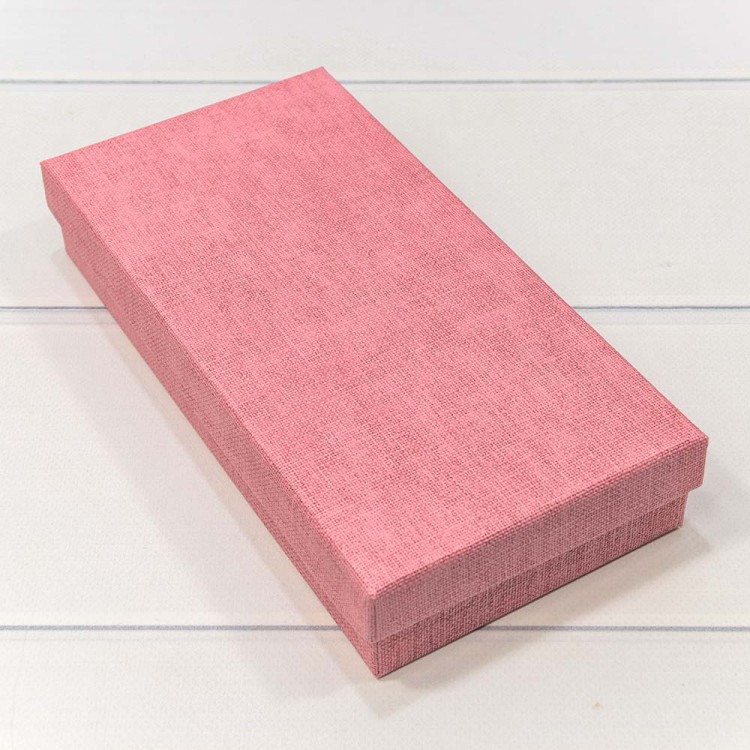 720310/1 Коробка Прямоугольная 24*12*4 под кошелек Розовый 1/120