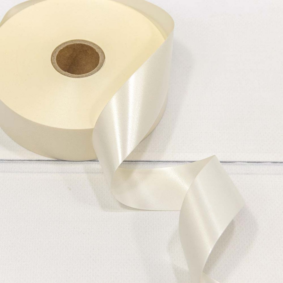 589-30/15 Лента Полипропилен 3см*100ярд Молочный 1/5 1/80