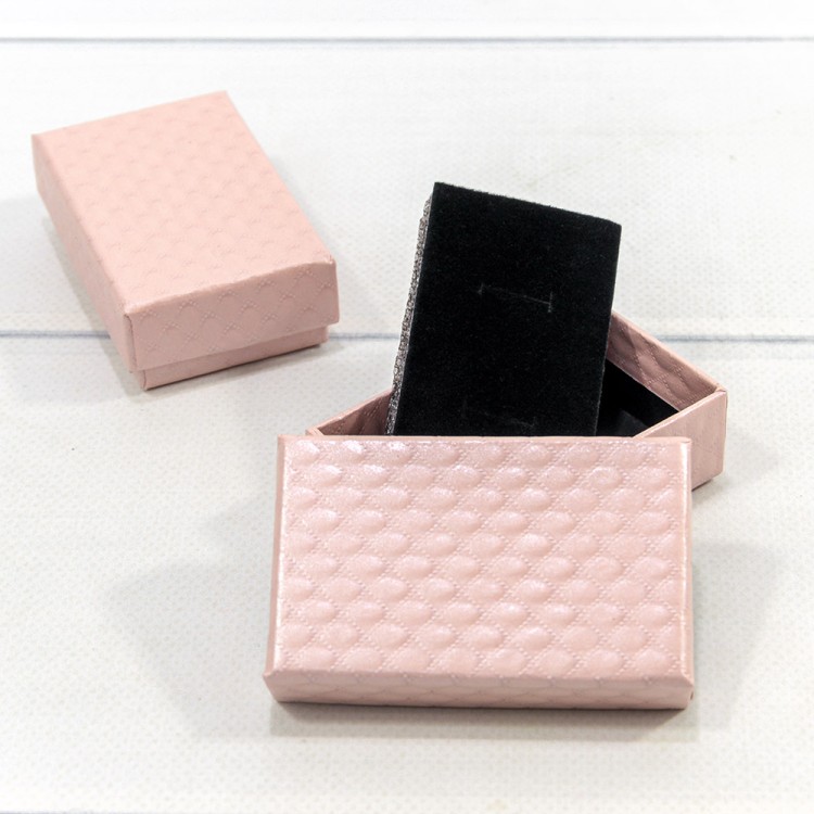 62785/8 Коробка Прямоугольная 8*5*2,5 "Ромбики-2" Светло-розовый 1/24 1/360	