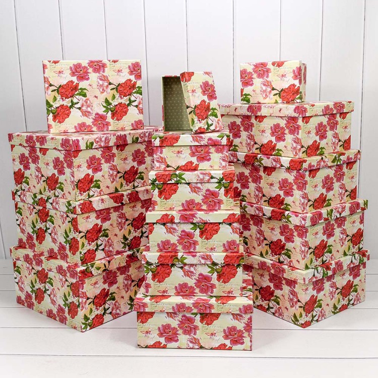 721902/1479 Набор коробок Прямоугольные 1/15 42,5*33*17,6 "Шиповник" 1/2																																													