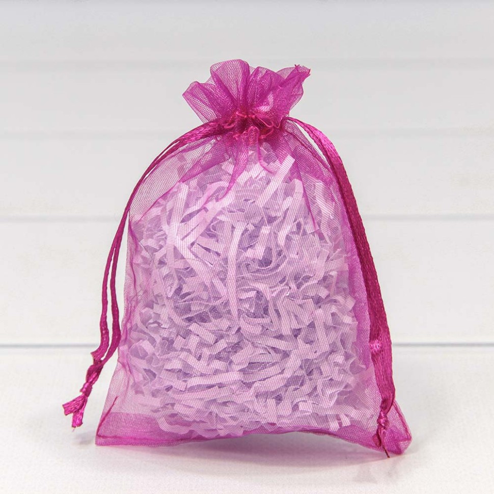 000801-8I Мешочки из органзы 9*12 см однотонные малиновый 1/100 1/5000 000801-8I Мешочки из органзы 9*12 см однотонные малиновый 1/100 1/5000