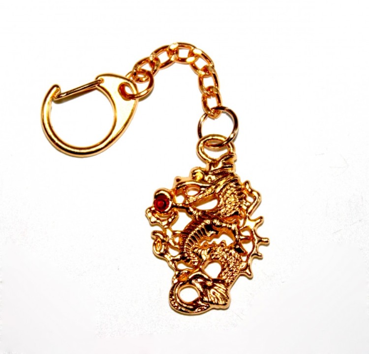 888999-21 Брелок "Дракон с огненным шаром"