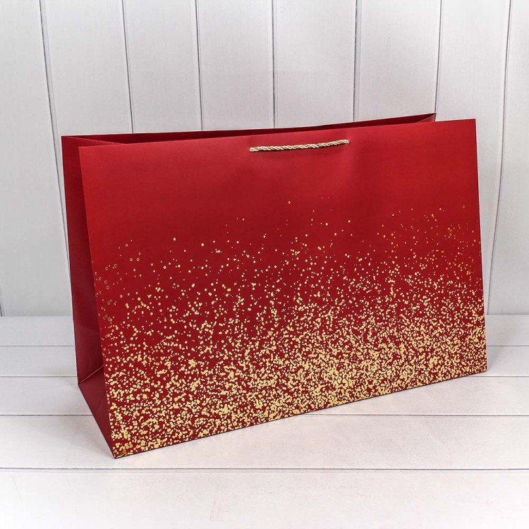 300368NA Пакет подарочный "Золотые вкрапления" (микс) 64*42*25 230г 1/20 1/60