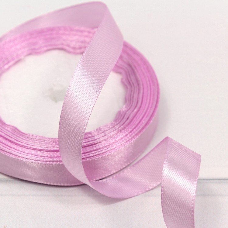 562-12/149 Лента атласная (сатин) 1,2 см*25 ярдов светло-пурпурный 1/10 1/600