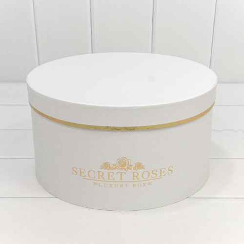 720885/2	Коробки Круглые Набор 1/5 30*16 "Secret Roses" Белый 1/8