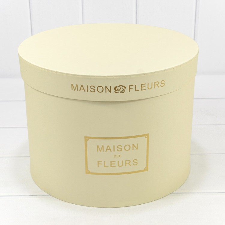 7219006/1900 Коробки Круглые Набор 1/5 30*22,5 "Maison des Fleurs" Бежевый 1/4