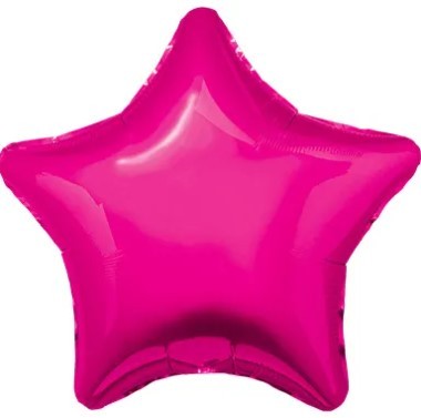 1204-1310 Шарик 76см звезда металлик Fuchsia