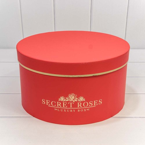 720885/3	Коробки Круглые Набор 1/5 30*16 "Secret Roses" Красный 1/8