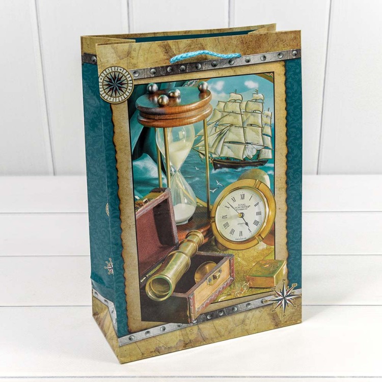 00044K Пакет подарочный "Мужской" глянцевый (микс) 20*30*10 157г 1/20 1/360