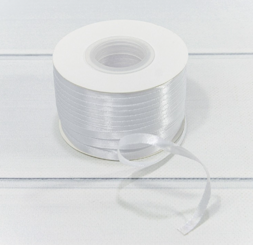 580-6/01 Лента Атласная Сатин (бобина) 0,6см*250ярд Белый 1/100 580-6/01 Лента Атласная Сатин (бобина) 0,6см*250ярд Белый 1/100