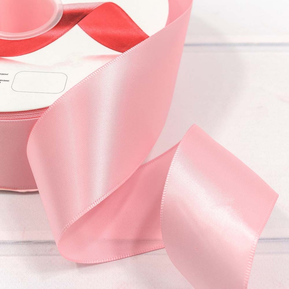 556-50/123 Лента Атласная Полиэстер класс А 5см*100ярд Нежно-розовый 1/7 1/28 556-50/123 Лента Атласная Полиэстер класс А 5см*100ярд Нежно-розовый 1/7 1/28