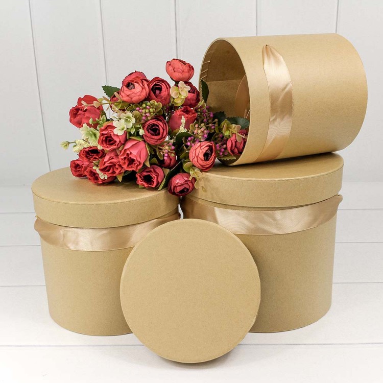 720112/56 Коробки Цилиндр Набор 1/3 18*17 Крафт 1/12