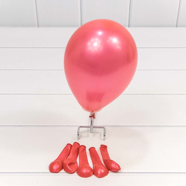 12600/11 Шарики воздушные из латекса "Металлик" 5"/13см (100 шт.) 1г Красный 1/100