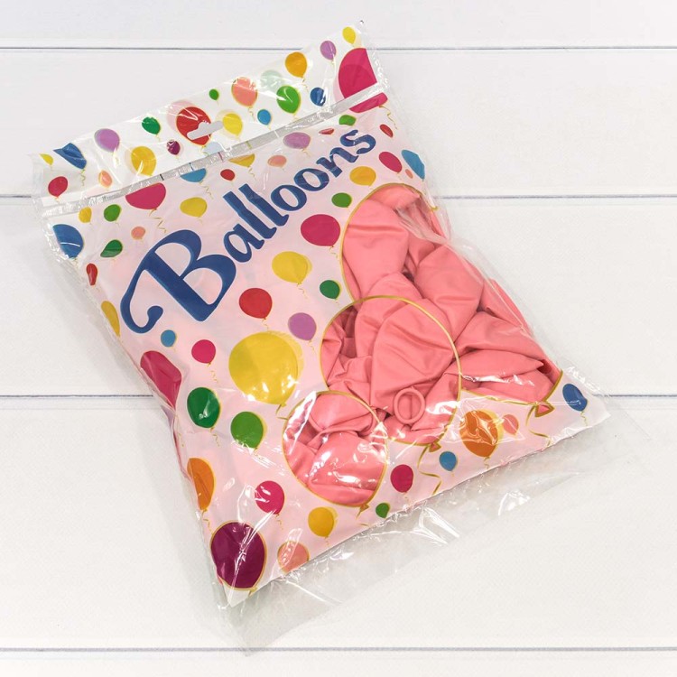 12300/4 Шарики воздушные из латекса "Пастель" 12"/30см (100 шт.) 2,8г Тёмно-розовый 1/50